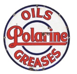 Polarine Oils & Greases Porcelain Sign