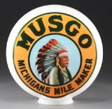 Musgo Gasoline Michigans Mile Maker OPB Globe.