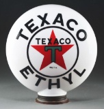 Texaco Ethyl Gasoline OPC with Screw Base Gas Globe.