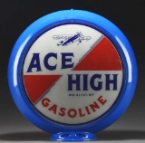 Ace High Gasoline with Airplane Graphic 13-1/2