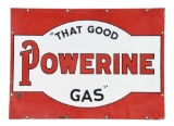 Powerine Gas Porcelain Curb Sign.