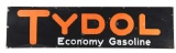 Tydol Economy Gasoline Porcelain Sign.