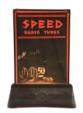 Speed Radio Tubes Light Up Counter Top Display Sign.