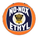 Gulf No-Nox Ethyl Porcelain Curb Sign.