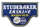 Studebaker & Erskine Authorized Service Porcelain Sign.
