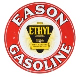 Eason Gasoline Porcelain Sign w/ Ethyl Burst Graphic.