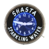 Shasta Sparkling Water Ever Lite Neon Advertising Clock.