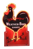 Weather Bird Shoes Porcelain Die Cut Neon Sign.