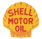 Shell Motor Oil Porcelain Oil Rack Sign.