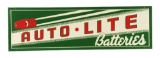 Auto Lite Batteries Embossed Tin Sign.