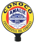 Conoco Amalie Motor Oil Porcelain Lubster Paddle.