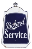 Packard Service Die Cut Radiator Porcelain Sign.