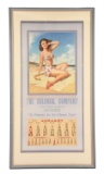 The Colonial Company Framed 1948 Graphic Calendar.