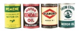 Lot Of 4: One Quart Motor Oil Cans.