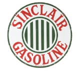 Sinclair Gasoline Porcelain Curb Sign.