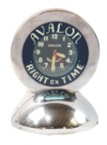 Avalon Watches Reverse On Glass Desk Top Glo Dial Neon Clock.