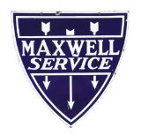 Maxwell Automobiles Service Porcelain Sign.