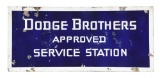 Dodge Brothers Approved Service Station Porcelain Sign.