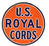 US Royal Cords Tires Porcelain Sign.