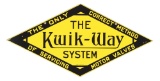 The Kwik Way System Motor Valve Service Porcelain Sign.