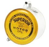 Superior Motor Oil Five Gallon Rocker Can.