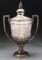 Massive 1885 Sterling Silver English Hallmarked London Figural Trophy Cup.