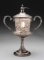 Silver Plated English Military Figural Trophy.