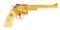 (C) Completely Gold Plated & Engraved Smith & Wesson Pre-Model 27 .357 Double Action Revolver - Once