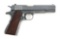 (C) Pre-War Colt Model 1911A1 National Match Semi-Automatic Pistol (1935).