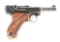 (C) John Martz Custom Baby Luger Semi-Automatic Pistol.