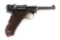 (C) DWM Model 1902 American Eagle Fat Barrel Luger.
