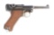 (C) Nazi Marked German Mauser S/42 Code P.08 Semi-Automatic Pistol.