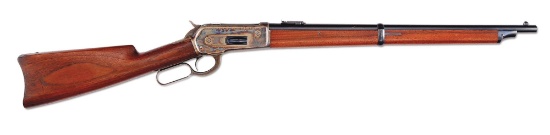 (A) Rare Full Stock 1st Model 1886 Winchester Carbine with Documentation (1888).