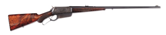 (A) Fine Early Engraved Winchester Model 1895 .30-40 Flatside Rifle (1897).