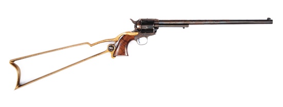 (M) Contemporary Colt Buntline Special by Aldo Uberti with Shoulder Stock.