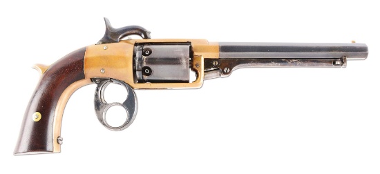 (A) Rare Brass Frame Savage & North 1st Model 2nd Variation Figure 8 Navy Percussion Revolver.