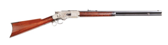 (A) Rare Experimental 1873 Ring Lever Rifle with Internal Striker.