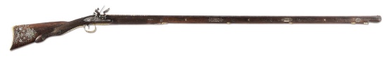 (A) Ornate Gilt Silver Mounted French Empire Flintlock Rifle in the style of Boutet.