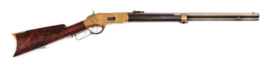 (A) Winchester 3rd Model 1866 Lever Action Rifle with Deluxe Stocks (1874).