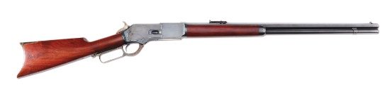 (A) Fine Winchester Model 1876 Open Top Lever Action Rifle (1878).