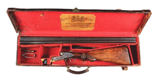 (A) Lovely Old "Best" Quality, Plain Finish, James Woodward Sidelock Ejector Heavy Game Gun with Ori