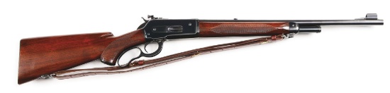 (C) Winchester Model 71 Deluxe Lever Action Carbine (1946).
