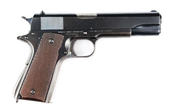 (C) Scarce Blued Colt Model 1911A1 U.S. Army Semi-Automatic Pistol.