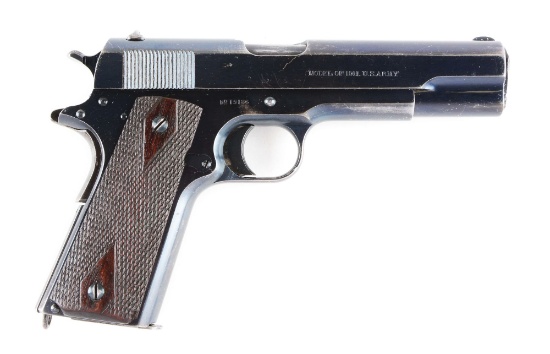 (C) Early Colt Model 1911 U.S. Army Semi-Automatic Pistol (1912).