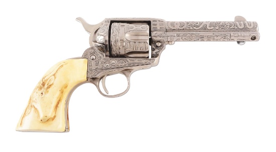 (C) Cole Agee Engraved Colt Single Action Army Revolver (1918).