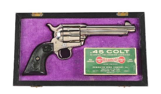 (M) Leatherette Cased 3rd Generation Colt Single Action Army .45 Caliber Revolver (1997).