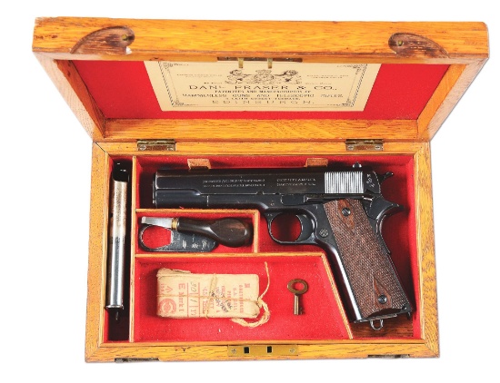 (C) Cased Colt Model 1911 British Service Semi-Automatic Pistol (1917).