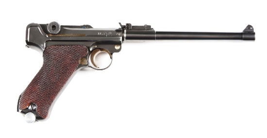 (C) Persian Artillary Luger Semi-Automatic Pistol.