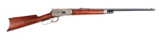 (A) Antique Winchester Model 1886 Lever Action Rifle (1895).
