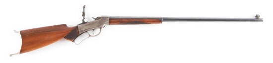 (A) High Condition Marlin-Ballard Model 9 Off-Hand .32-40 Single Shot Rifle.